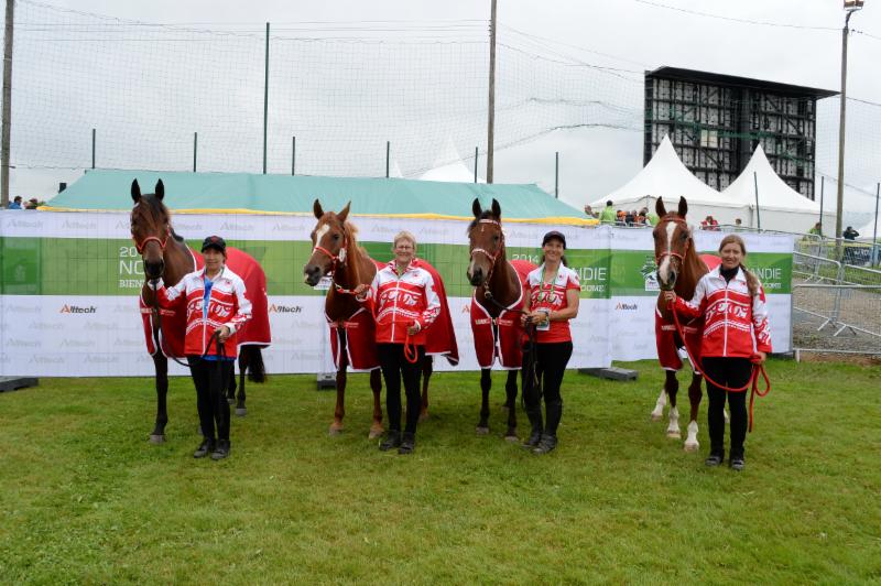 Canadian Endurance Team at the Alltech FEI World Equestrian Games 2014. Photo Credit: Diana De Rosa Photography.
