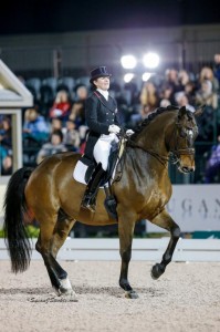 Belinda Trussell and Anton in the FEI Grand Prix Freestyle CDI 5* Photo Credit: Susan J. Stickle Photography