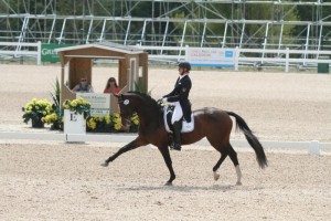  Megan Lane of Loretto, Ont. and Caravella won the CDI Grand Prix Freestyle on a score of 73.350% at the Spring into Dressage CDI 3*. Photo by Michael Werner.